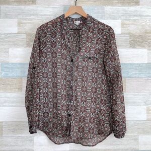 Men's Patterned Shirt - Red and Black